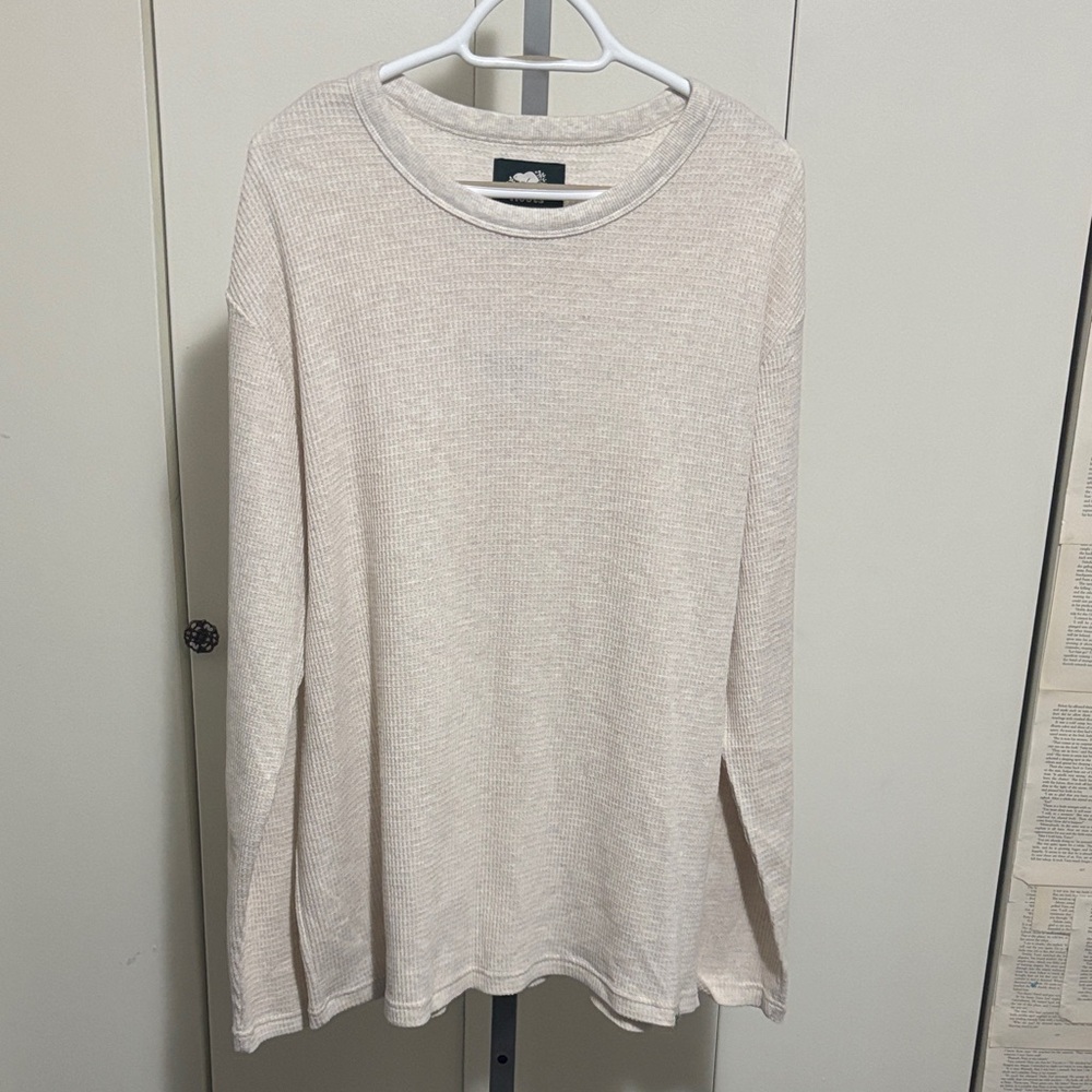 Roots Off-White Knit Long Sleeve Top